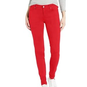 Celebrity Pink High Rise Ankle Skinny Red Jeans Size: 20